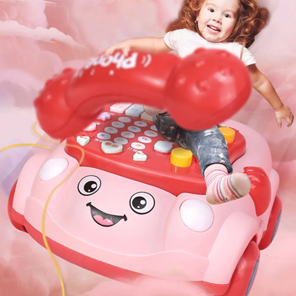 

1Pcs Simulation Phone Car for Kids Premium ABS Multi-Functional Educational Plaything with Music Numbers Animals Learning Baby