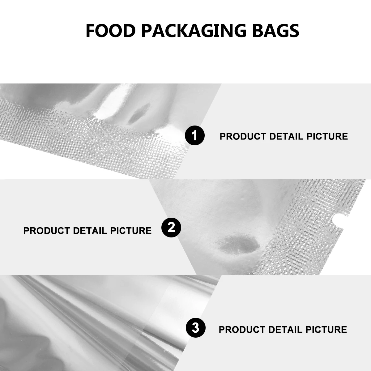 

100Pcs Aluminum Foil Bags Waterproof Semitransparent Food Storage Pouches with Stand-Up Window U-Shaped Tear Design for Coffee