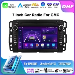 Android 13 Car Radio For GMC Chevrolet Silverado Sierra Impala Traverse Yukon Acadia Savana Suburban GPS Navi Multimedia Player