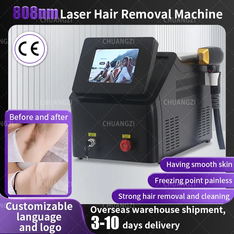 

Professional Diode Ice Titanium Laser Body Hair Removal Machine 4 Wavelength 755nm 808nm 1064nm 3000W Painless Permanent Machine