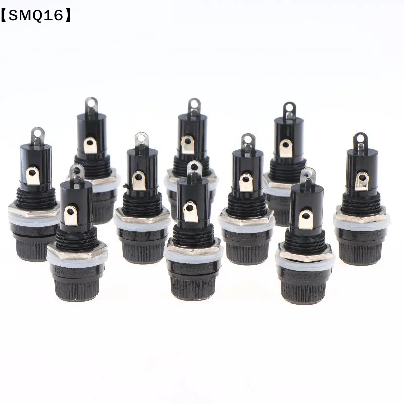 10Pcs 5*20mm Glass Fuse Holders 5x20 Insurance Tube Socket Fuse Holder For Insurance Panel Mount Fuse Holders【SMQ】
