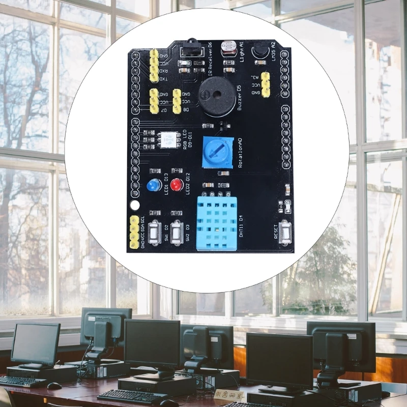 Carte d'extension 9 en 1, capteur d'humidité DHT11, récepteur capteur température LM35