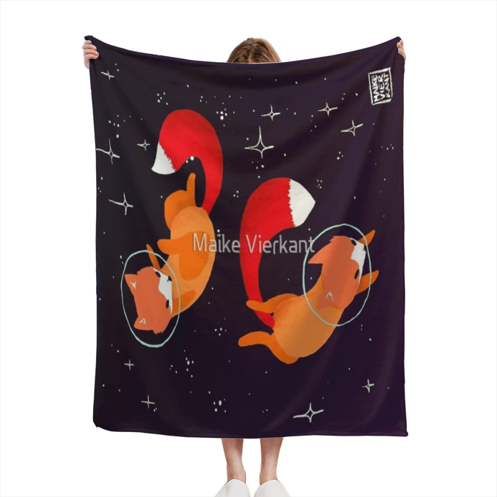 

Space Foxes Thin Blanket Fluffy Soft Bedroom Decor Sofa Blankets Comforter Home and Decoration Summer Blanket
