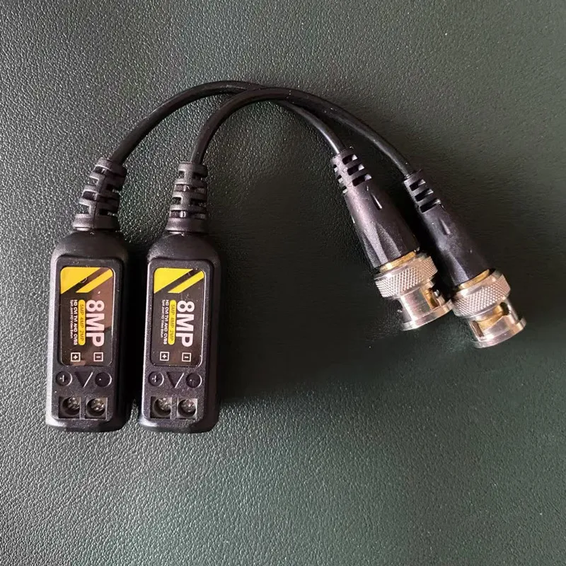 8MP Video Balun BNC Transmission Passive CCTV Twisted Pair For AHD/CVI/TVI/CVBS Camera