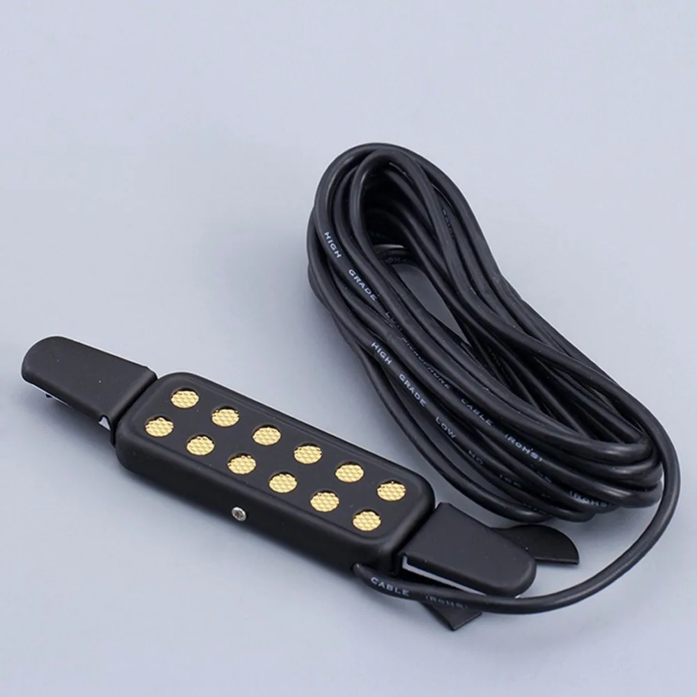 IRIN 12 fori chitarra elettrica acustica Pick up trasduttore amplificatore Clip-on Sound Pickup microfono Wire