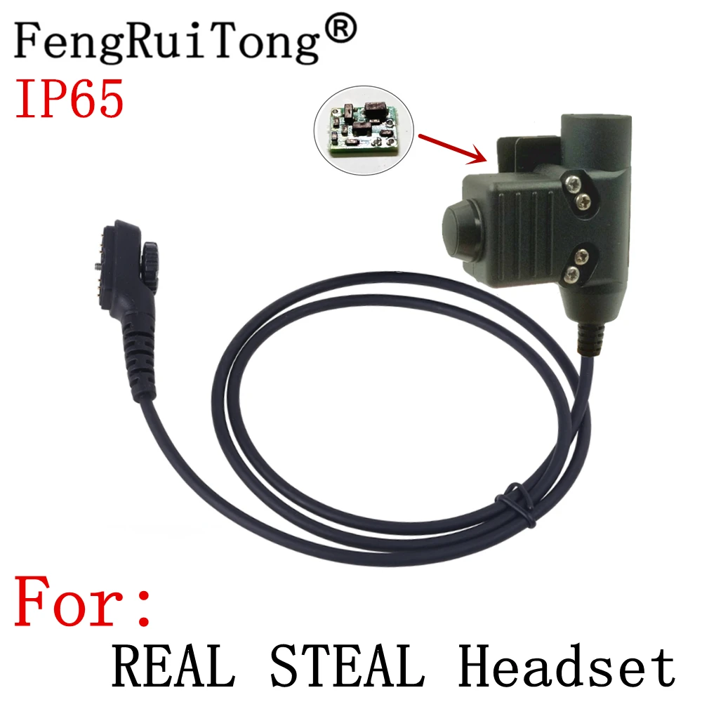 

IP65 U94 PTT AMPLIFIED version for PD702 PD700 PD780 for REAL STEAL headset Nexus 3M comtacs/MSA Dynamic MIC