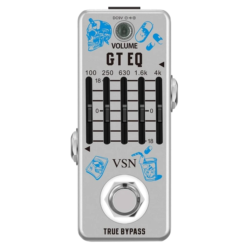 

Highly Recommended.VSN Guitar Equalizer Pedal 5-Band Parametric EQ Guitar Effect Pedal