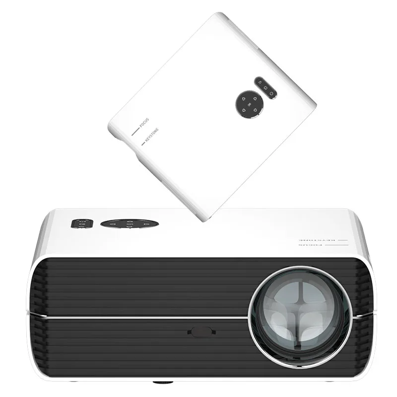 Portable Mini Multimedia Projector Wireless Mini Projector Black Mirror Business Gold  Android White LED Speaker Focus