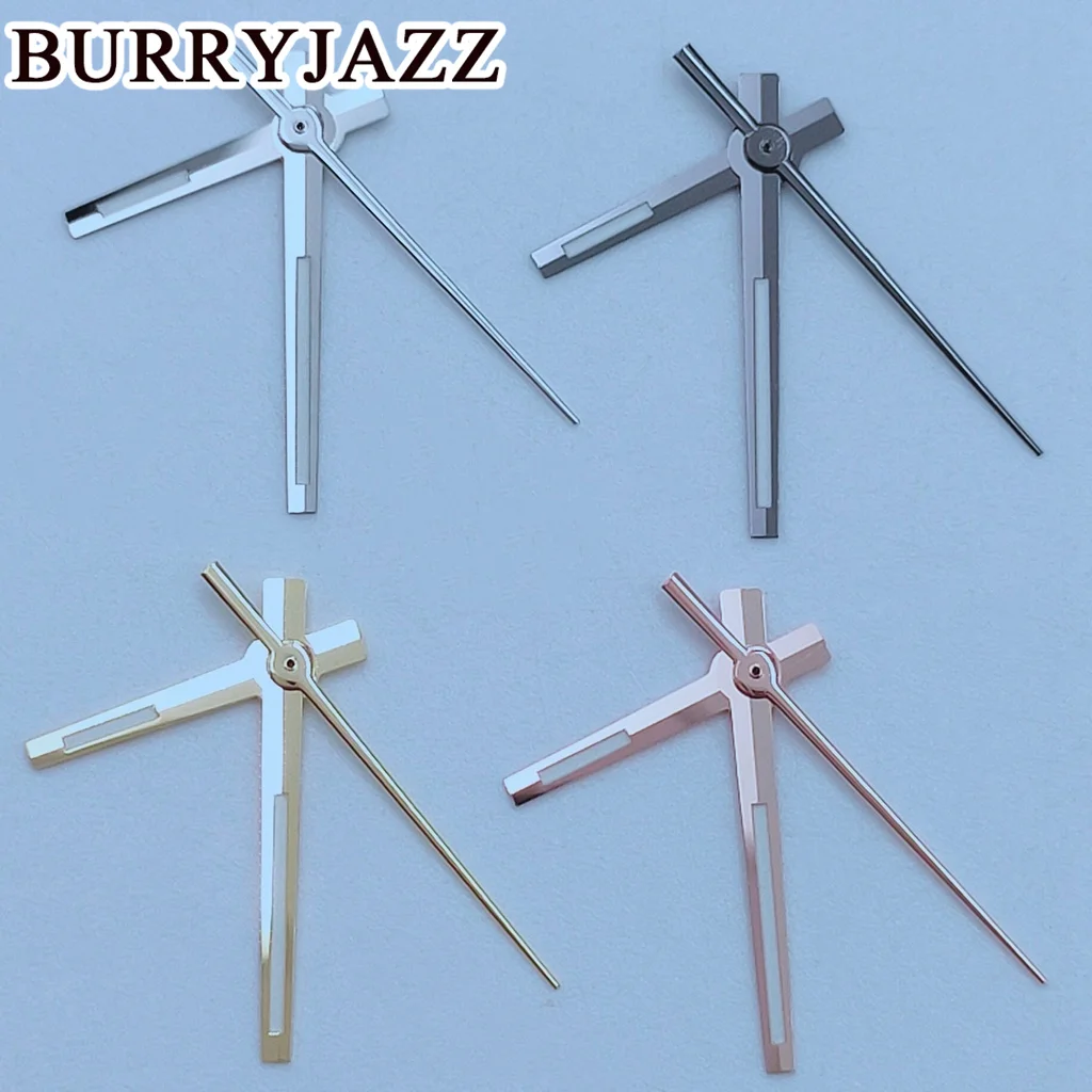 BURRYJAZZ NH35 NH36 NH38 7S26 7S36 4R35 4R36 Watch Hands Silver Gun Gold Rose Gold Hands Green Luminous