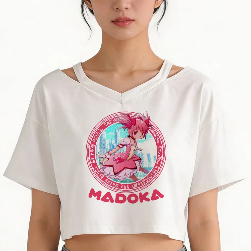 Madoka Magica crop top ladies emo baddie grunge party clearance sales t shirt kawaii alternative  vintage y2k meme