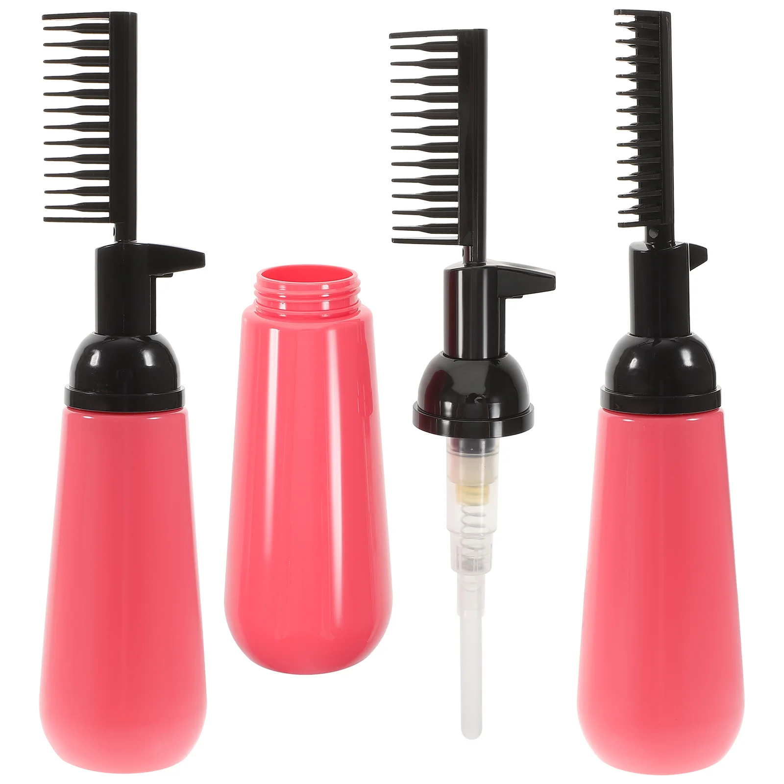 

3 Pcs Hair Color Comb Bottle Dye Applicator Styling Tools Hairdressing Root Brush