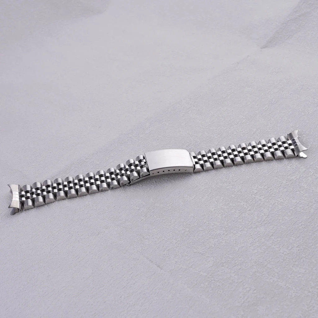 For Rolex Datejust 19mm 20mm Watch Band 316 Stainless Steel Jubilee Hollow Curved End Screw Links Luxury Strap Bracelet Silver