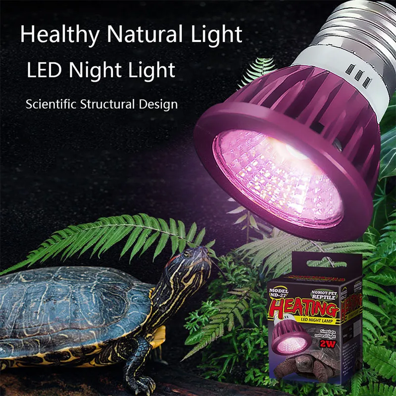 Reptile Night Lamp Imitation Moonlight Night Sleep Lighting Lamp for Turtle Lizard Snake Reptile Amphibian Accessories 파충류 사육장