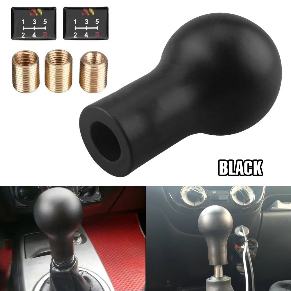 5/6 Speed Auto Universal  Gear Shift Knob Black White Car Manual Transmission For Mitsubishi Ralliart