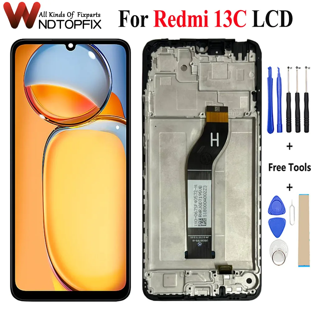 

Tested Well 6.74'' For Xiaomi Redmi 13C LCD 23100RN82L Display Touch Panel Screen Assembly Pantalla For Redmi 13c LCD Screen