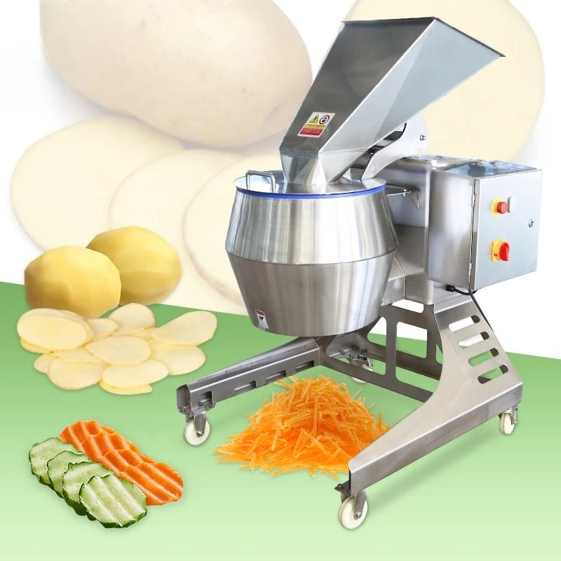 Automatic Carrot Shredder Commercial Sweet Potato Chips Ginger Slicer Cutting French Fries Cutter Machine