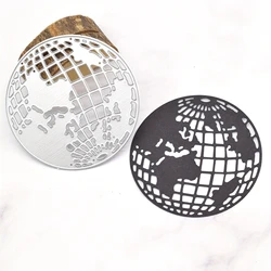 Globe Shape Metal Cutting Dies for Travel Theme Greetings Card Making DIY