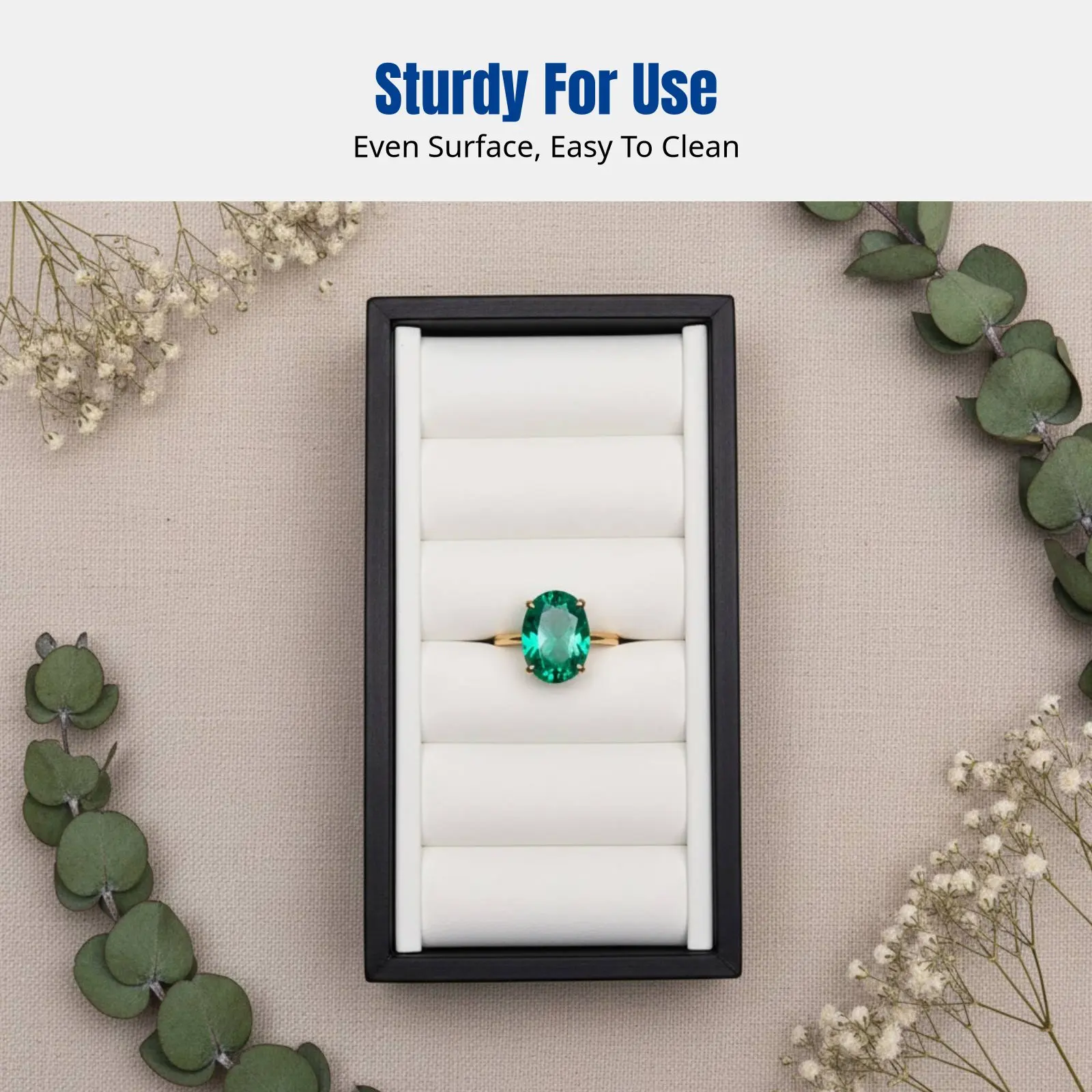 

Jewelry Display Stand, Drawerdesign Beaded Necklace Holder, Rectangular Counter Photo Accessory, Minimalist Art Style