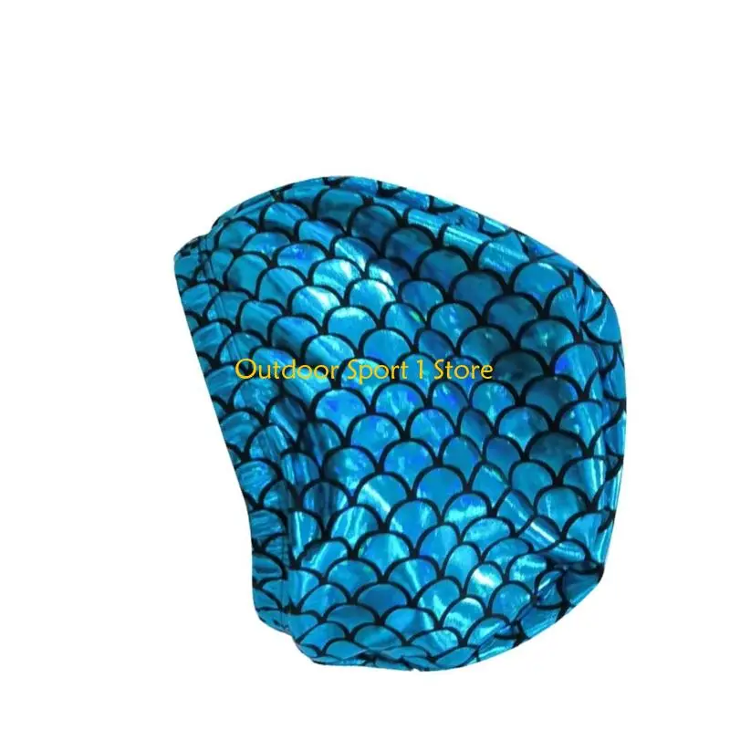 

A0KA Multipurpose Swim Hat Breathable Fabric Safe Protections Bathing Bonnet Headgear