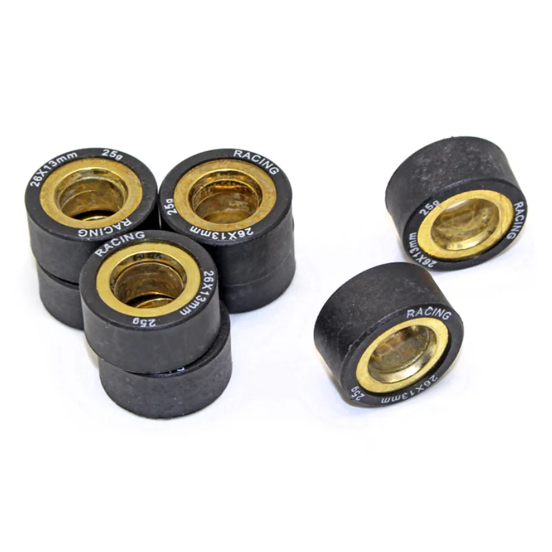 8 Pcs 26x13mm 25g Motorcycle Scooter Variators Rollers For Suzuki AN400 Burgman Skywave 400 AN 400 1999 - 2006 Clutch Beads