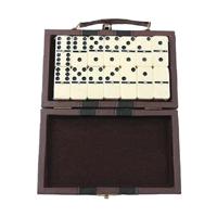 Double Six Dominoes Set Classic Board Game 28 Dominoes in Portable Case Fun and Engaging Table Game for Trips Adults Leisure