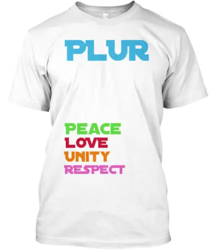 Футболка Plur Peace, с надписью «Love unit», Сделано в США, размер от S до 5XL