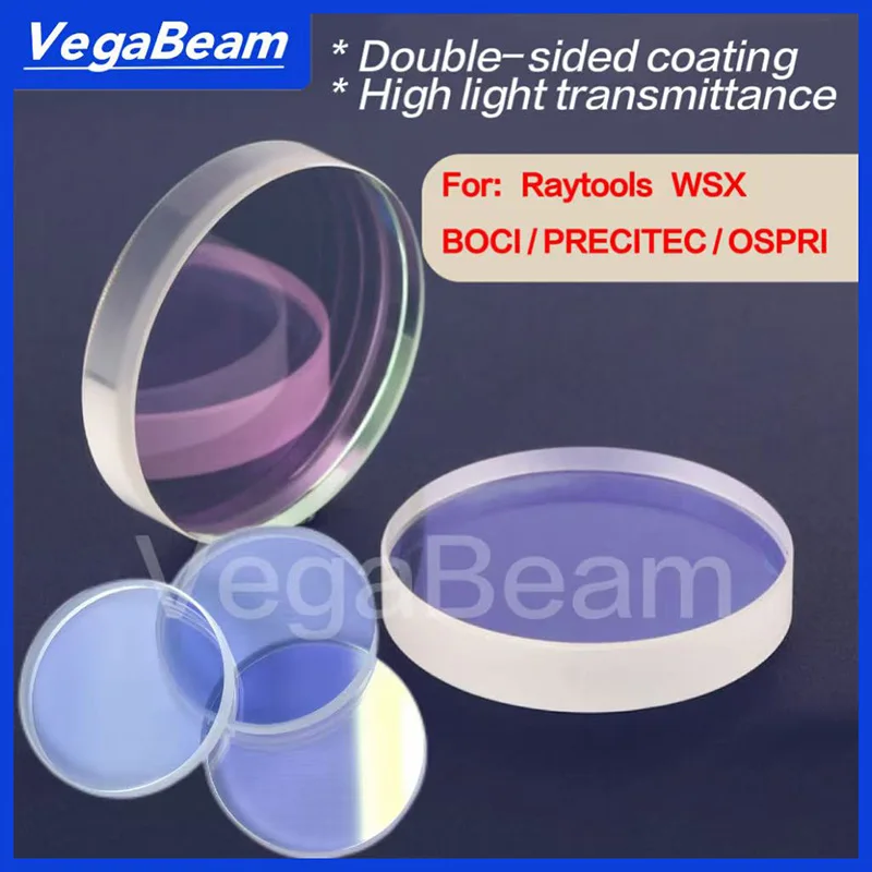 

10 pcs VegaBeam Laser Protective lens 18x2 27.9x4.1 30x5 37x7 34x5 25.4x4 21.5x2 For Raytools BOCI WSX HAN'S Laser Cutting Head