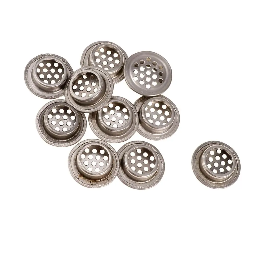 Round Mesh Air Vent Louver Stainless Steel Cover Cabinet Ventilation Grille for Kitchen Cupboard Damp Prevention