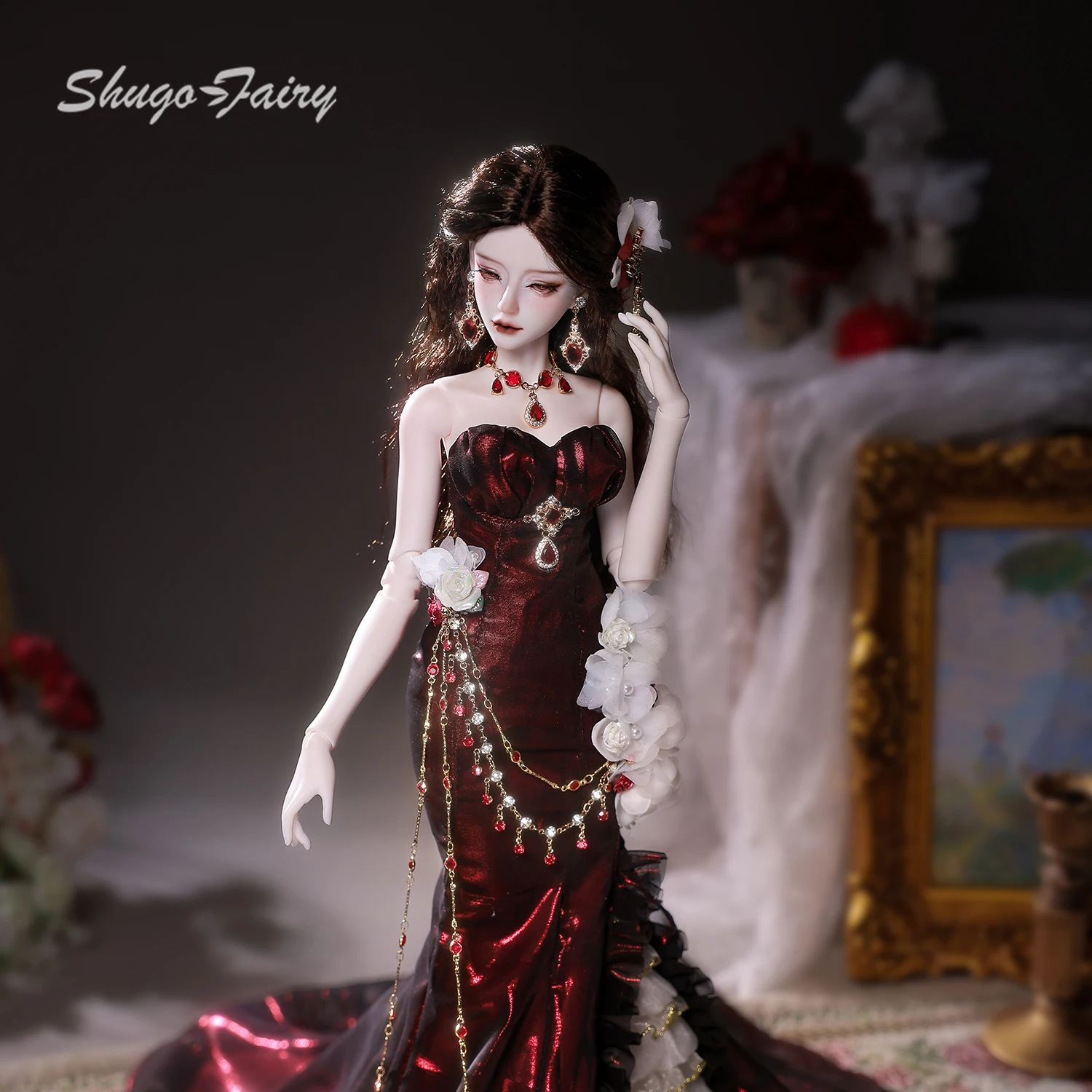 シュガフェアリー アヌビス G 1/4 BJD カウンテス ヨーロッパ ヴィンテージ コレクタブル アートドール 絶妙なフルセット レジンボディ