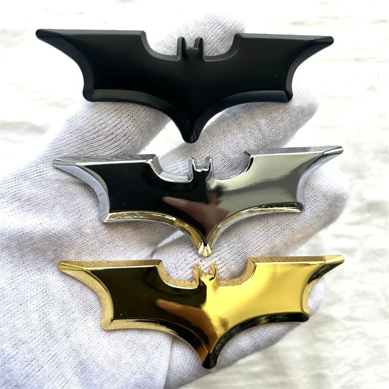 

For Body Trunk Tail Side Sticker Decorative Accessories Bat Metal Car Logo Suitable 2Pcs Nice