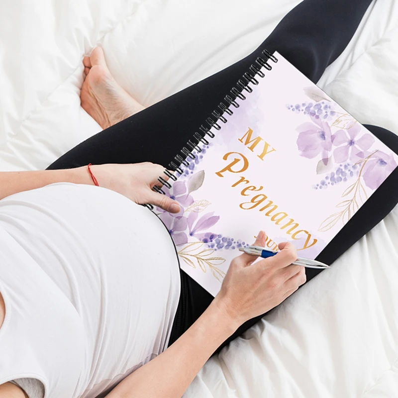 My Pregnancy Journey Book With Cartoon Stickers Hardcover Pregnancy Journal Book Pregnancy Planner Baby Memory Notebook