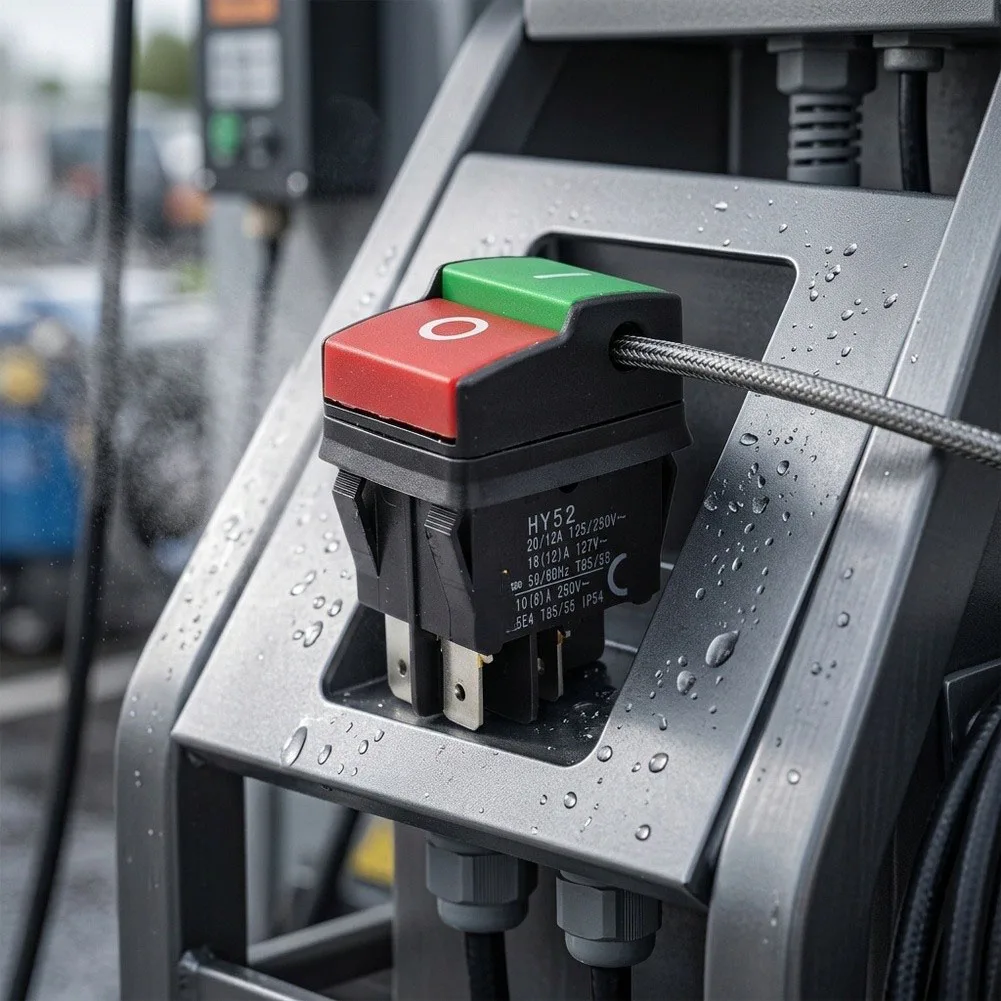 High Current Switch Car Wash Switch 35*46.6*28mm 20 12A Current Capacity 35*46.6*28mm Dust And Water Resistant