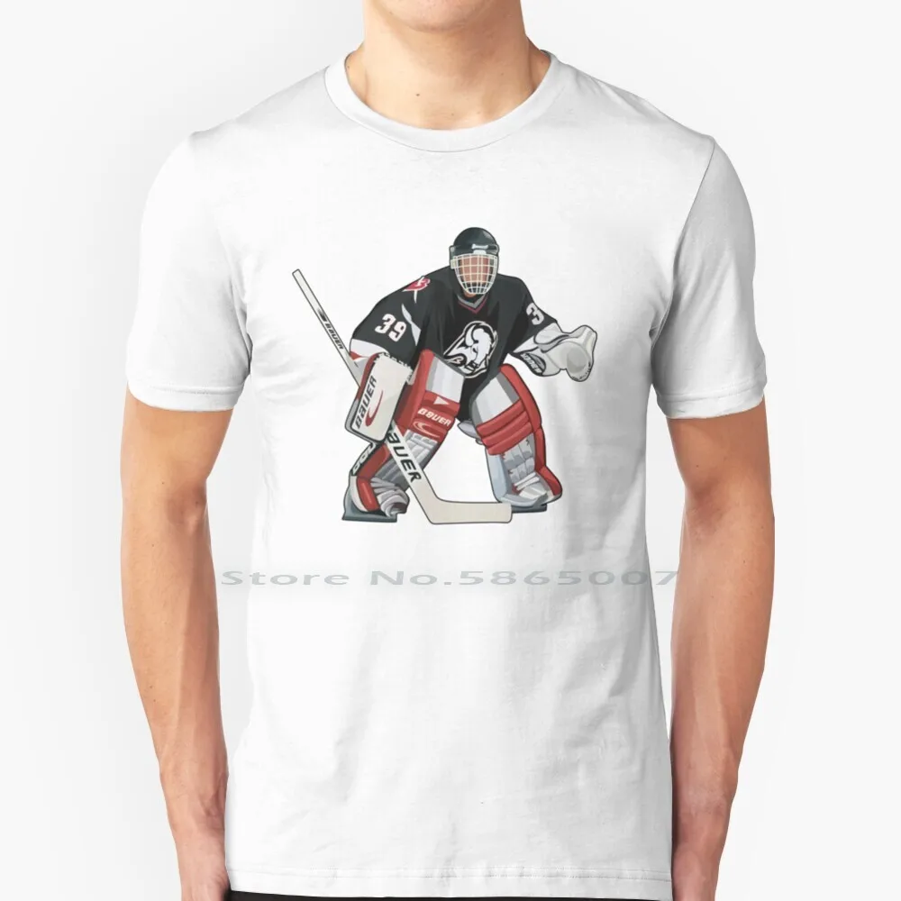 Dominik Hasek Skates 100% Cotton T Shirt Dominik Hasek Sports Goalies Ottawa Jeff Skinner Ice Hockey Tee Short Sleeve Long