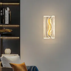 Acrylic Lampara Mesita Noche Luces Led Wall Para Habitacion Lampe De Chevet Lamparas De Noche Para El Dormitorio Bedroom Light