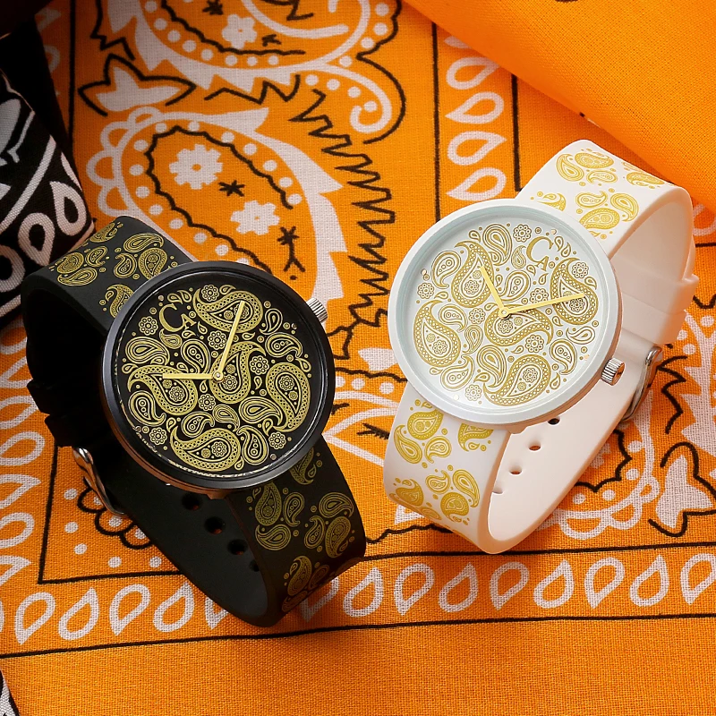 CASIMA 실리콘 스트랩 스포츠 시계, 학생 시계 커플 시계 쿼츠 무브먼트, 방수, 모델 CS2155-1039