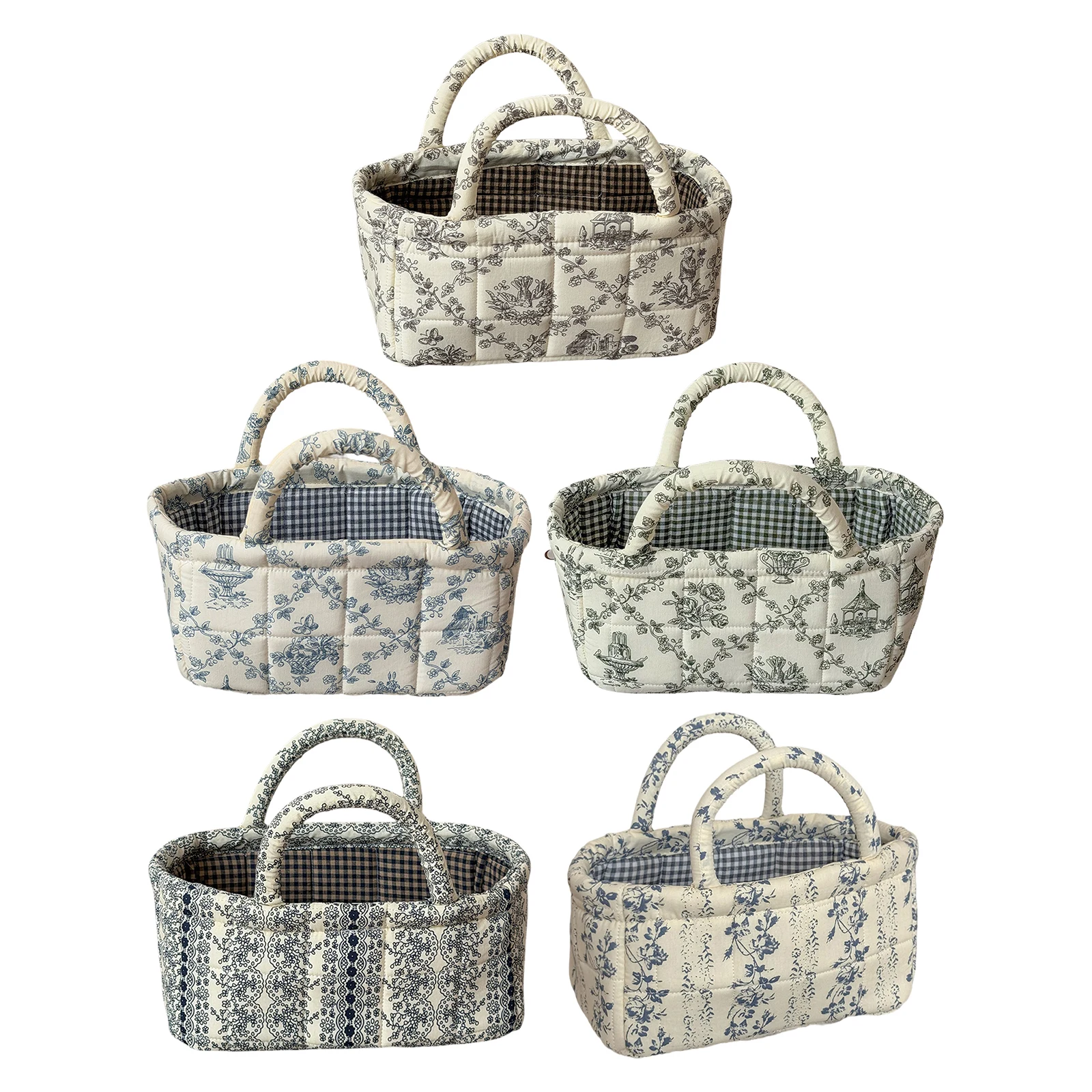 

Boho Fabric Foldable Laundry Hamper Collapsible Quilted Storage Hamper Large Capacity for Nursery Bedroom Laundrys Room