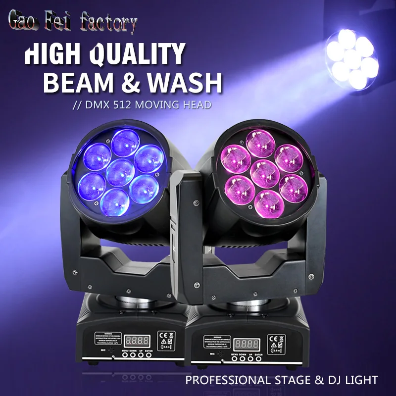 bee eye moving head led mobile lamp zoom wash dmx stage light dj disco lyre beam rgbw 7x12w rgbw 4in 1 01