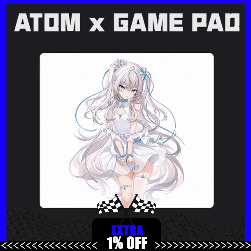 

ATOM Resin Gaming Mousepad FPS Speed and Control Mouse Pad Waterproof Skidproof For CSGO APEX Valorant Pc Accessories Gifts