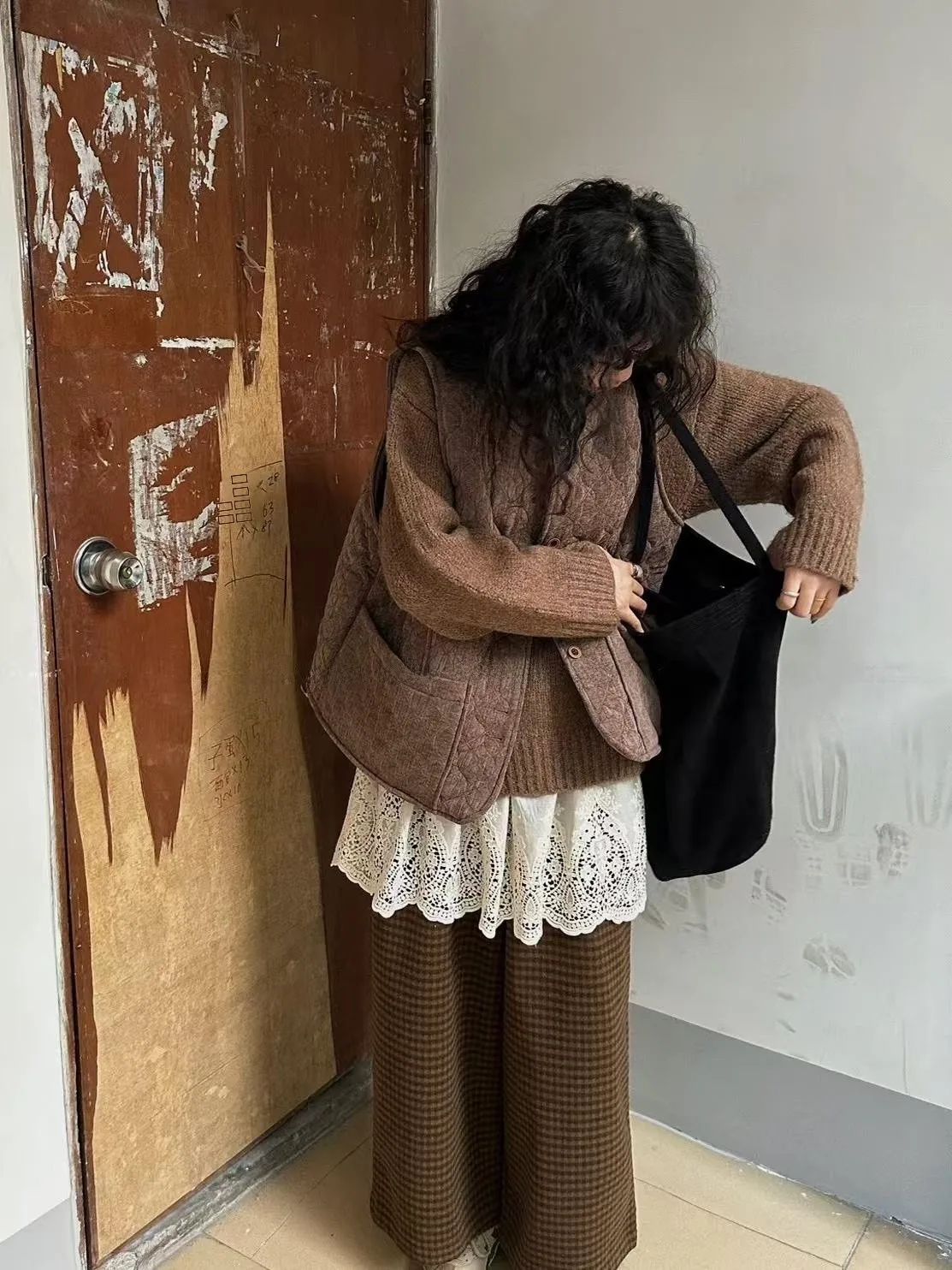 

Ele Embroidered Heavy Work Hollow out Base Layer f Skirt Women's Cotton Casual A-Line Skirt for All Seasons