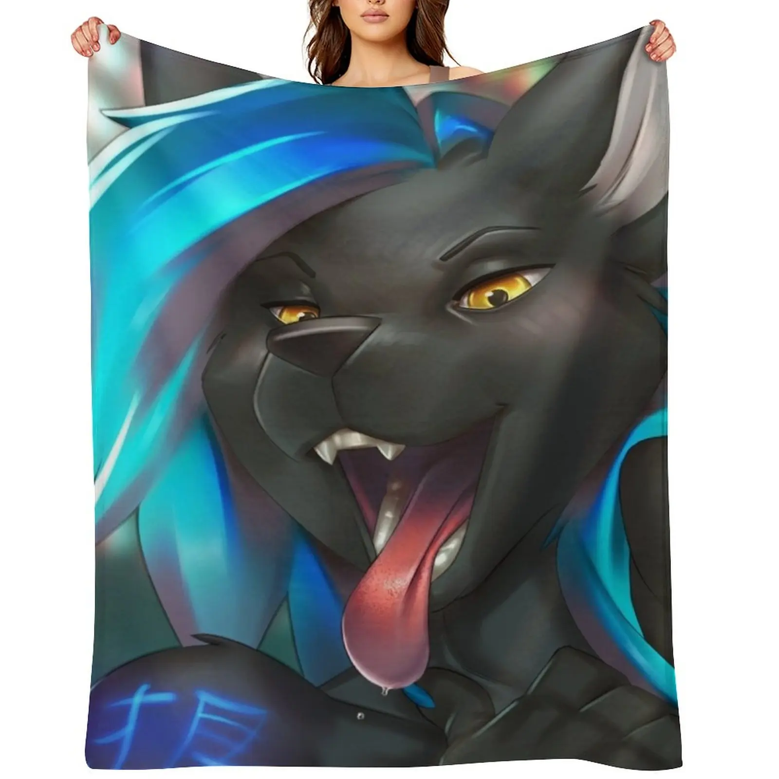 

Ichigo-Neko Throw Blanket Extra Large Throw Large Furry Camping Blankets