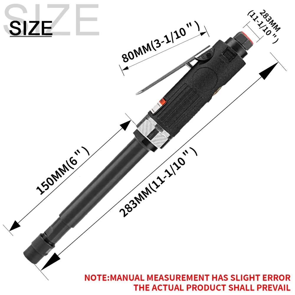 Air Die Grinder Extended Engraving MachineHigh Speed Polishing Machine For Metal Stone Glass Grinding Pneumatic Tool With Collet