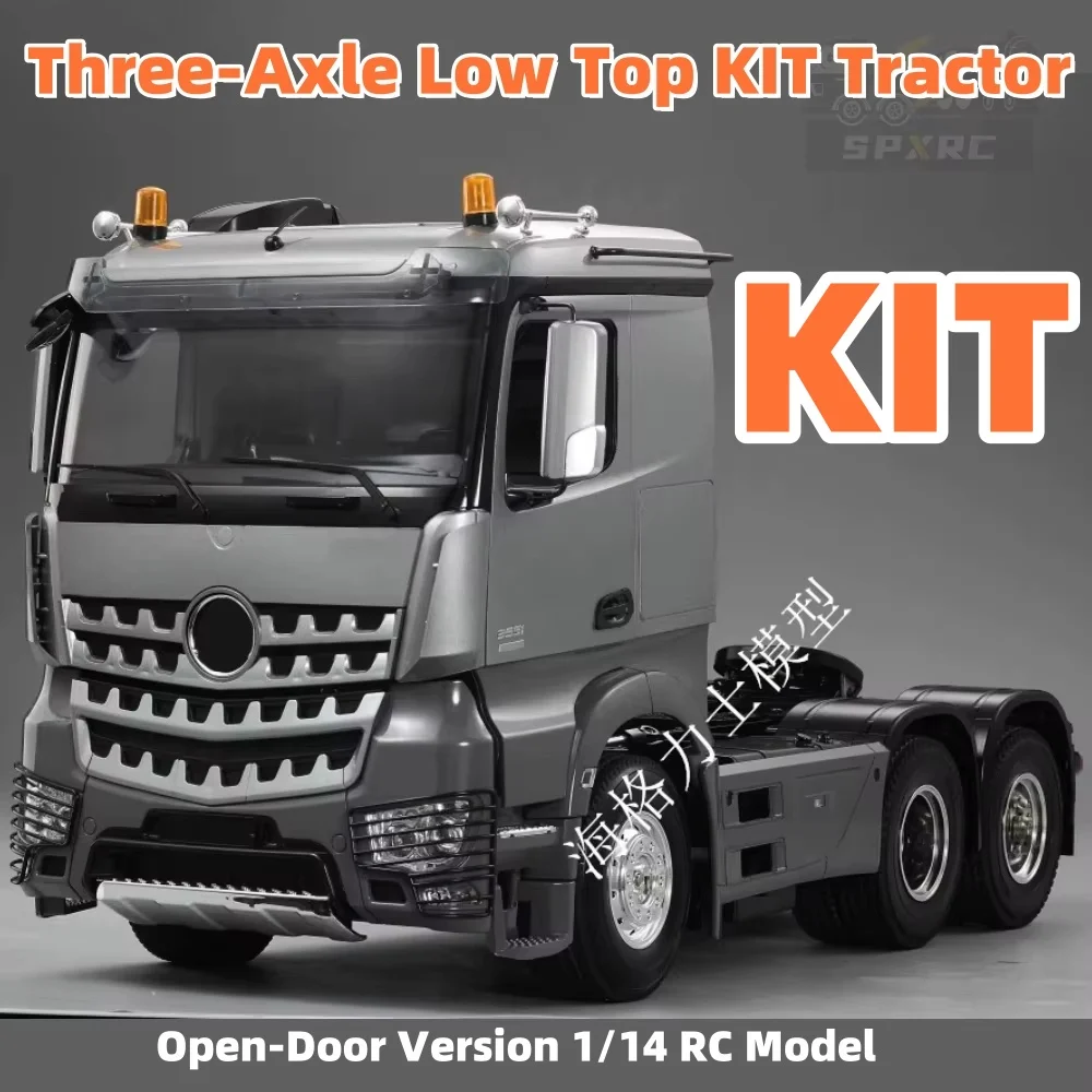 KIT superior bajo de tres ejes 3551, versión de puerta abierta para Tractor con Motor 35T y sin otra electrónica para modelo de camión Tamiya RC 1/14