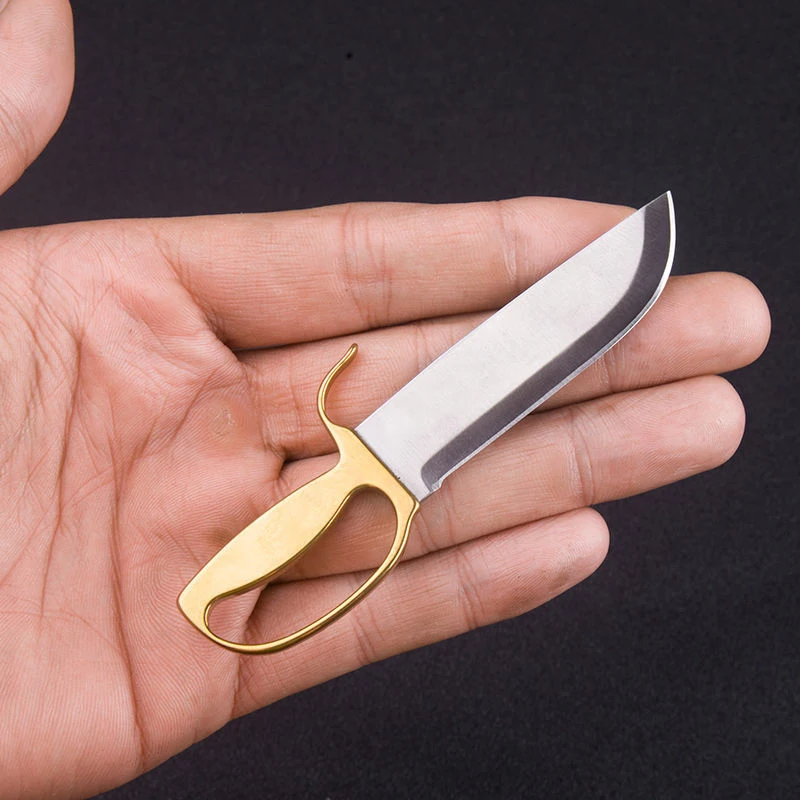 1pc Portable Stainless Steel Mini Pocket Knife,EDC Wing Chun Small Knife,Used to Open the Box, A Special Gift and Collectible