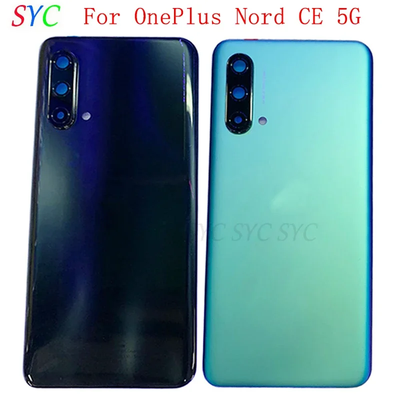 

Back Door Battery Cover Housing Case For OnePlus Nord CE 5G Rear Cover with Camera Lens Logo Repair Parts