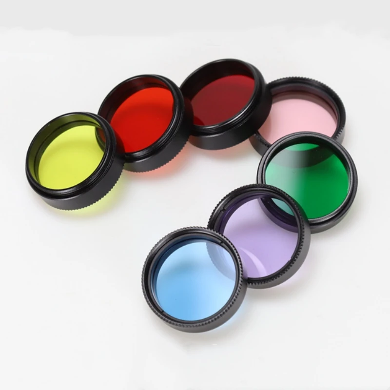 Agnicy 望遠鏡アクセサリー ナイトホーク シリーズ 第 2 世代 7 色月星雲フィルター イエロー グリーン レッド ブルー ピンク パープル オレンジ