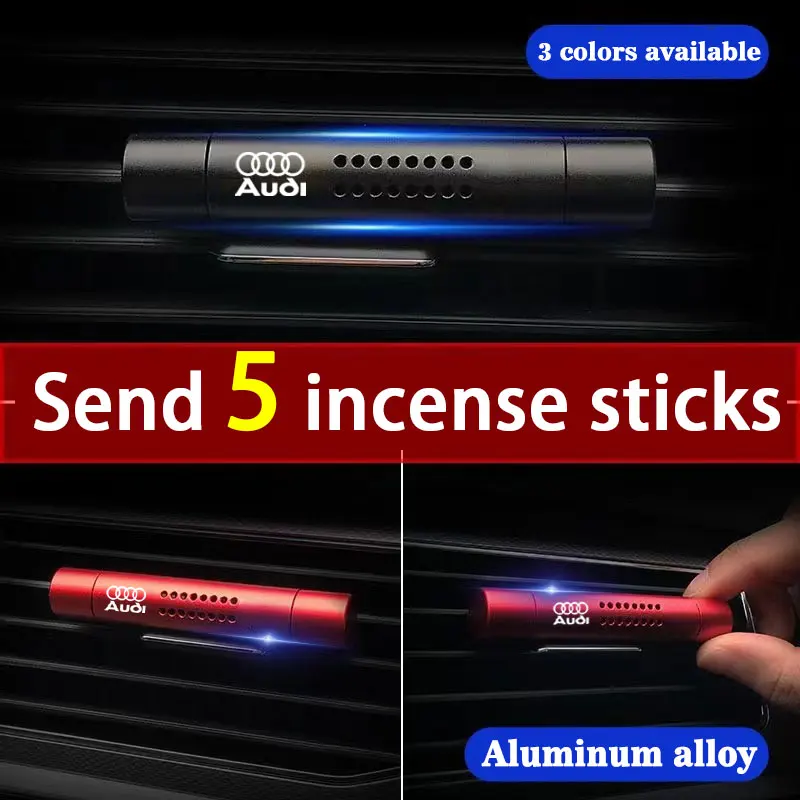 Automobile vent perfume clip adjustable aromatherapy stick For Audi Sline A1 A2 A3 A4 A5 A6 A7 A8 Q1 Q2 Q3 Q4 Q5 Q6 Q7 Q8 TT RS3