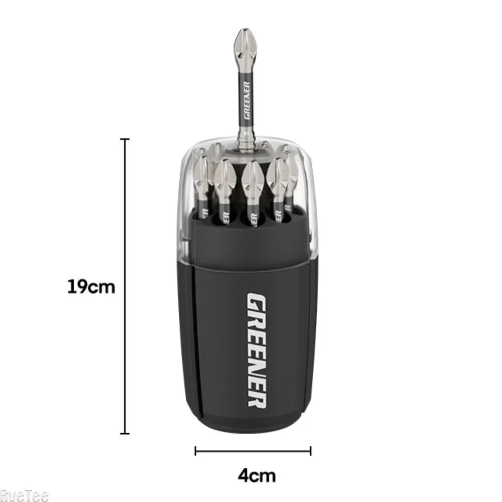 Screwdriver Bit Storage Tool Box 10 Holes Can Install Batch Header for Electric Tool Box Man Gift