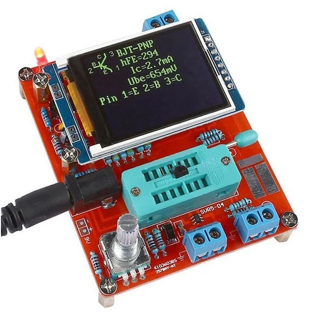 GM328 Transistor Tester Capacitance ESR Meter Inductance Resistor Diode FET SCR High-Precision Automatic Component Detection