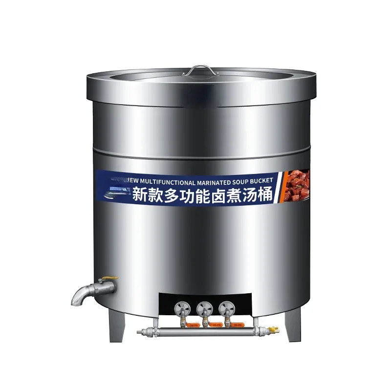 

Cubo sopa ahorro energía de Gas acero inoxidable comercial, olla para carne, ternera y cordero, calefacción