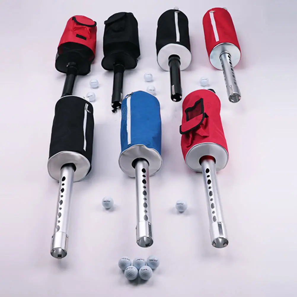 منتقي كرات الجولف بسعة 70 كرة، حقيبة مسترد خفيفة الوزن، جامع احترافي، أنبوب تخزين محمول عملي